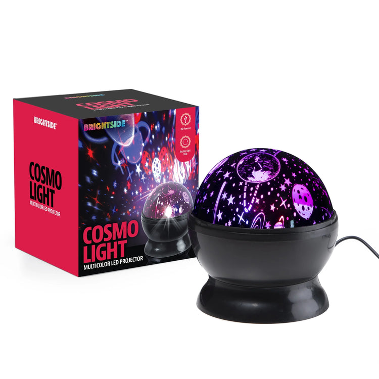 Cosmo LED Projector, Multicolor Rotating Lights, Usb/Battery Powered