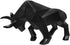 Polyresin Bull Figurine Home Decor, Abstract Sculptures, Originality Home Decoration Furnishing Animal Ornament, Geometric Surface Statues Home Decor Ornament
